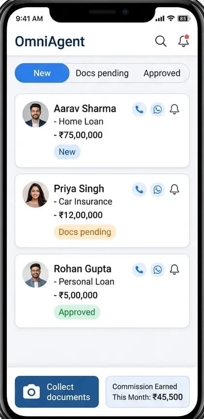 Robo-Advisory App - Agent / advisor app — app screen designed by CloneAppTech