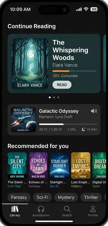 Goodreads-Style Book Community - Reader app — app screen designed by CloneAppTech