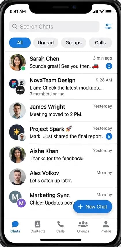 LINE-Style Messaging App - User app — app screen designed by CloneAppTech