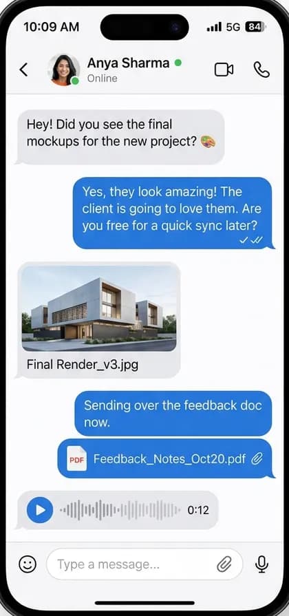 LINE-Style Messaging App - User app — app screen designed by CloneAppTech