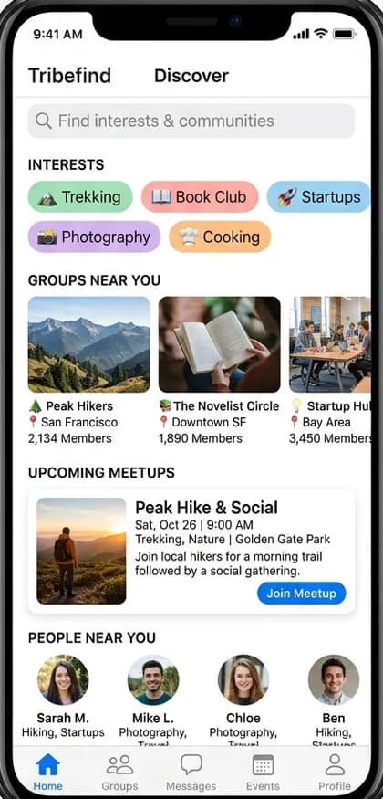 Business Networking App - Member app — app screen designed by CloneAppTech