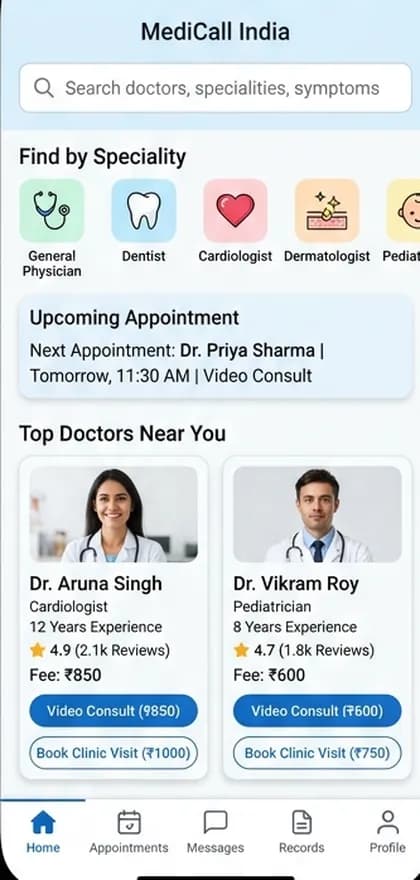 Healthcare Marketplace App - Patient app — app screen designed by CloneAppTech