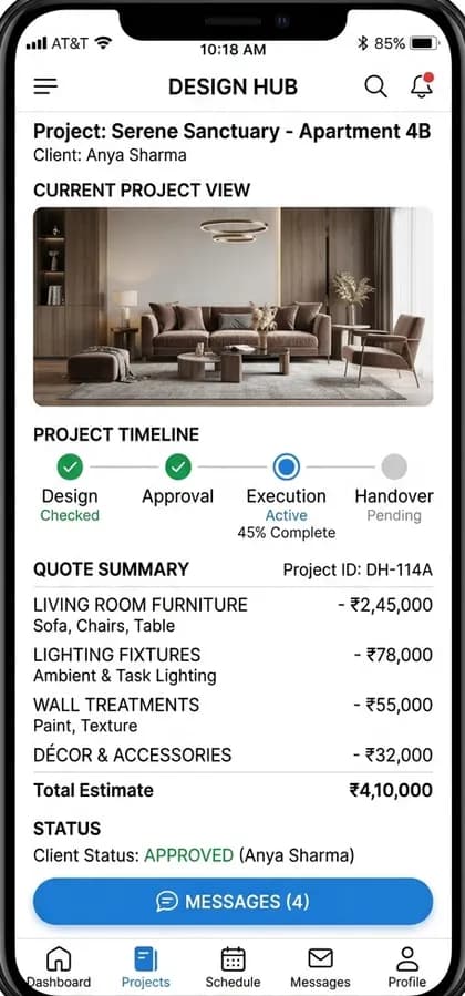 Apartment Management App - Professional / vendor app — app screen designed by CloneAppTech