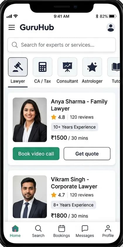 Architect Booking App - Client app — app screen designed by CloneAppTech