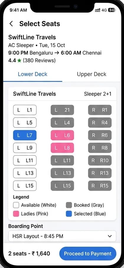 Kayak-Style Flight Booking App - Traveller app — app screen designed by CloneAppTech