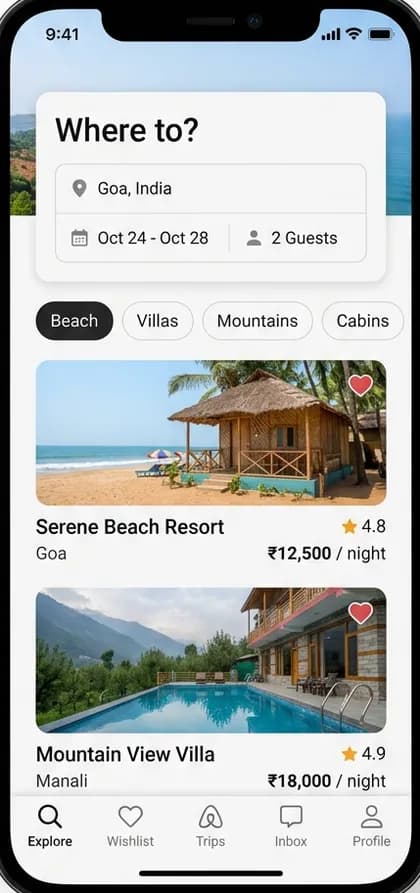 Airbnb Clone App - Guest app — app screen designed by CloneAppTech