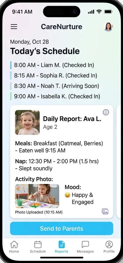 Senior Care Booking App - Carer / provider app — app screen designed by CloneAppTech